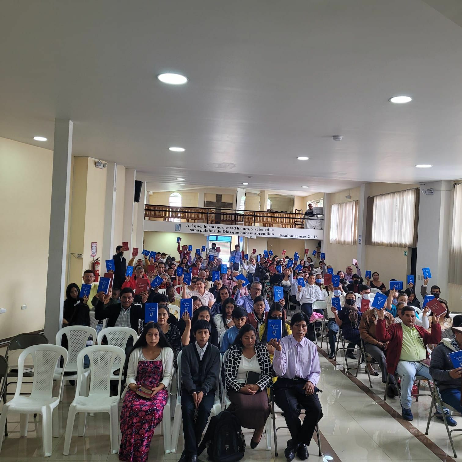 Church in Quito, Ecuador with their new materials