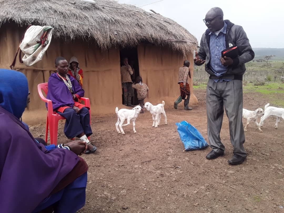 Ministering to the Maasai converts in western Kilimanjaro.