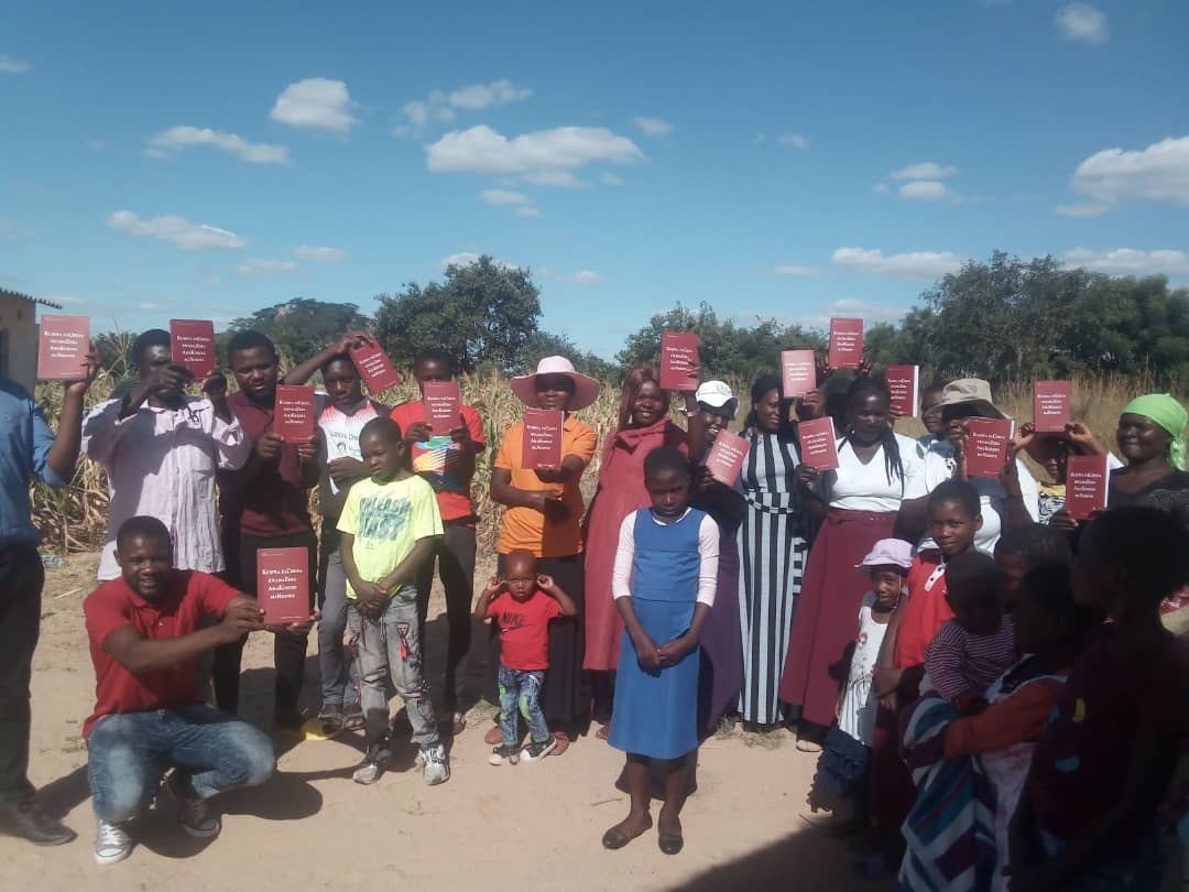 Local pastor with a congregation of 200 receiving materials